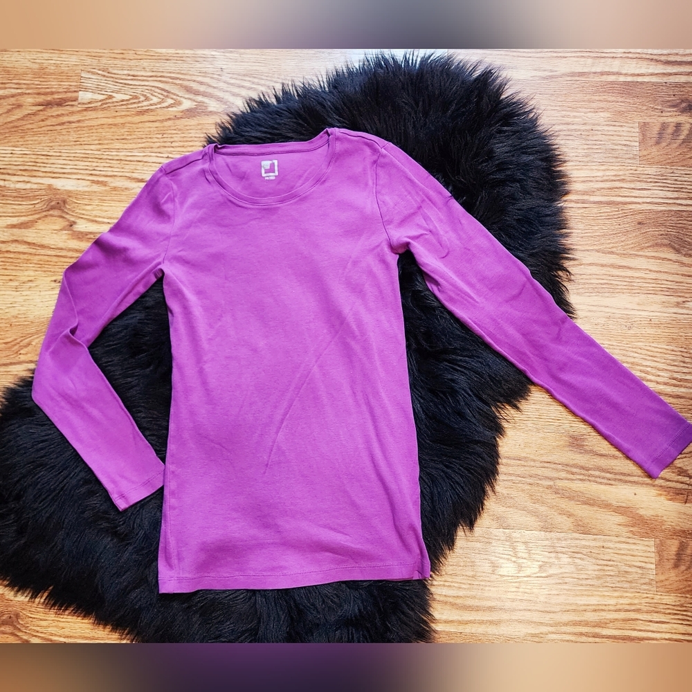 JCP Purple Long Sleeve Tee Size PS